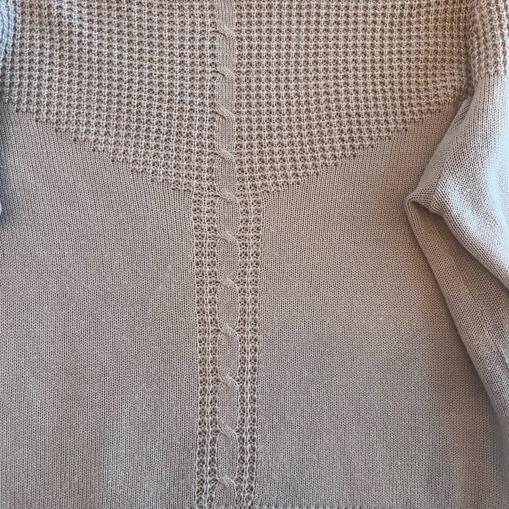 Vintage Andrew St. John Light Gray Knit Sweater-Medium - Picture 3 of 4